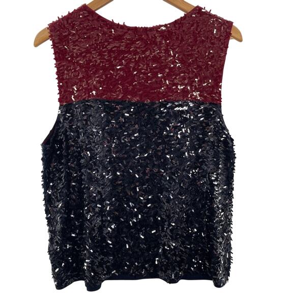 J. Crew Collection Women's Embellished Sequin Sleeveless Shell Top Size XL - Picture 4 of 8